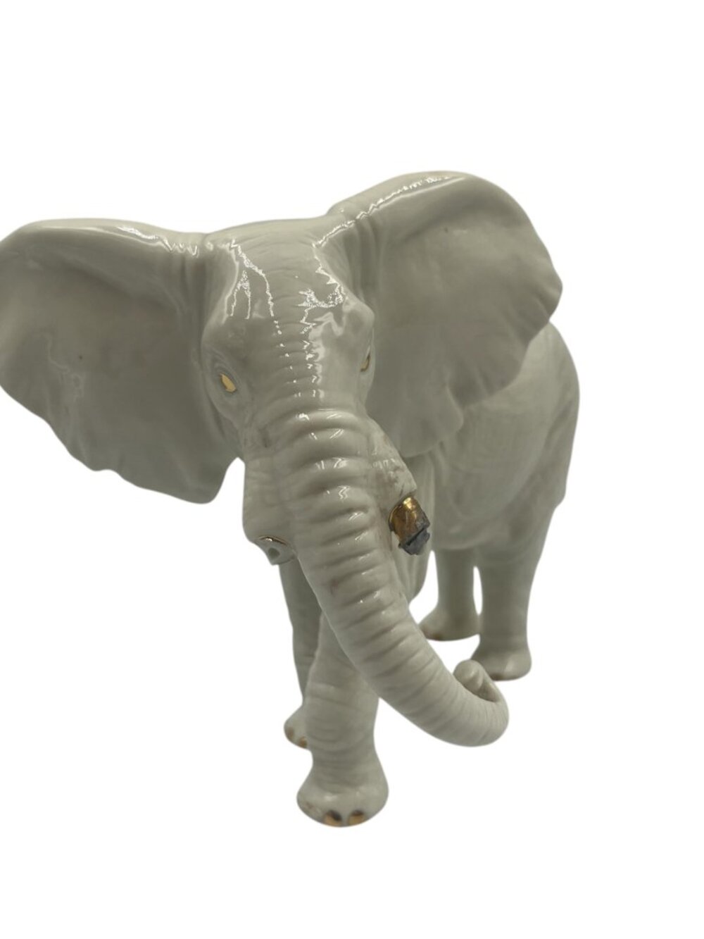 Vintage Lenox Ivory porcelain elephant Classic Animal Collection Left Turn